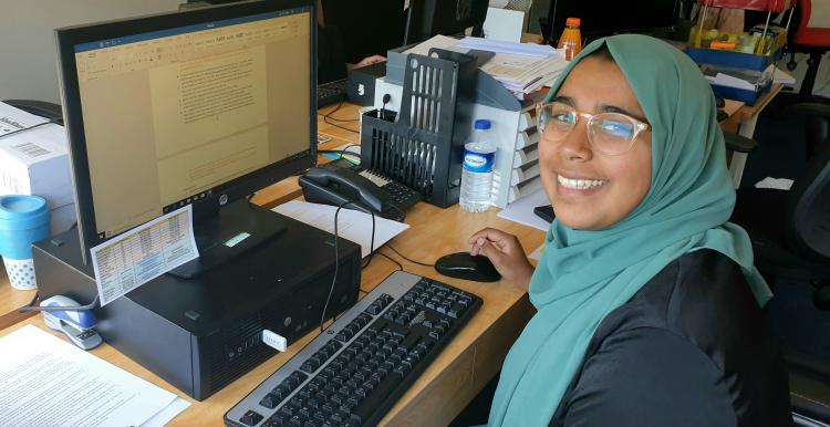 A photo of our volunteer Fahmida