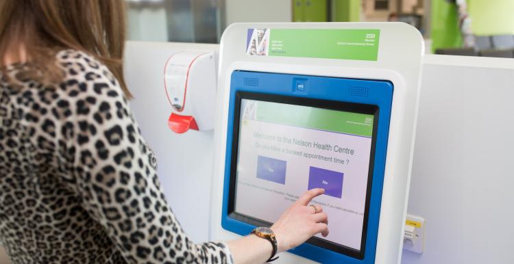 A person completing a survey 