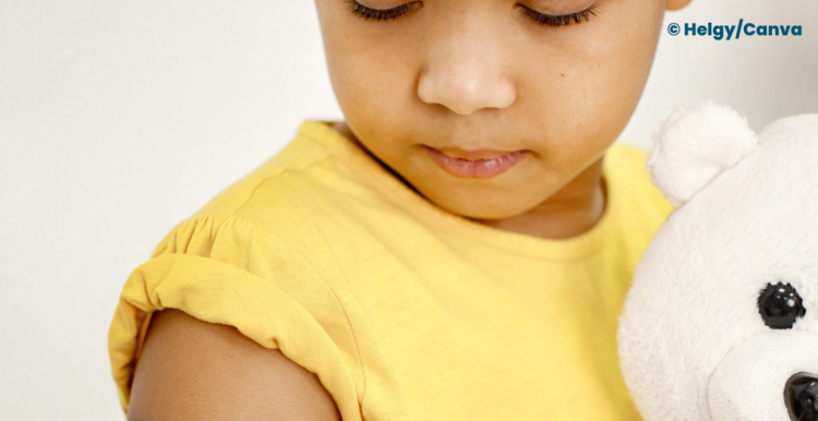 a child having a vaccination