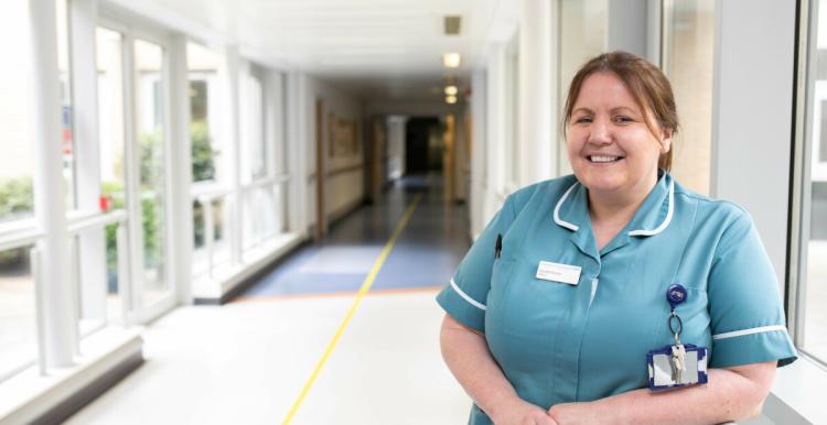 A nurse working at the hospital