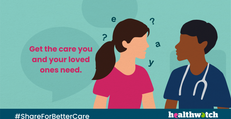 #ShareForBetterCare campaign graphic.