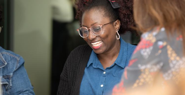 A woman at a Healthwatch event