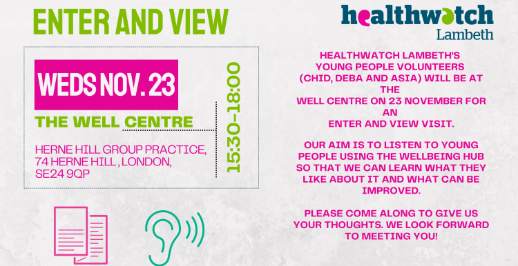 Enter and View - The Well Centre