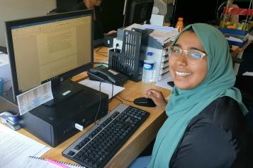 A photo of our volunteer Fahmida