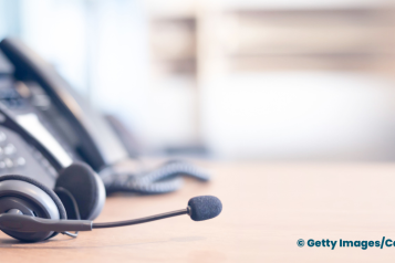 A call centre phone
