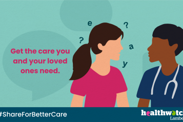 #ShareForBetterCare campaign graphic.