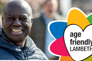 An older gentleman having his photo taken