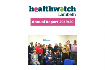 Healthwatch Lambeth Annual Report 2019/20