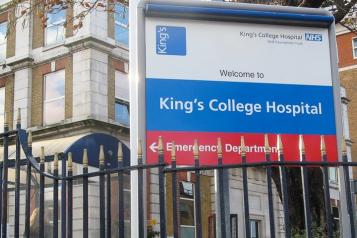Kings college hospital sign