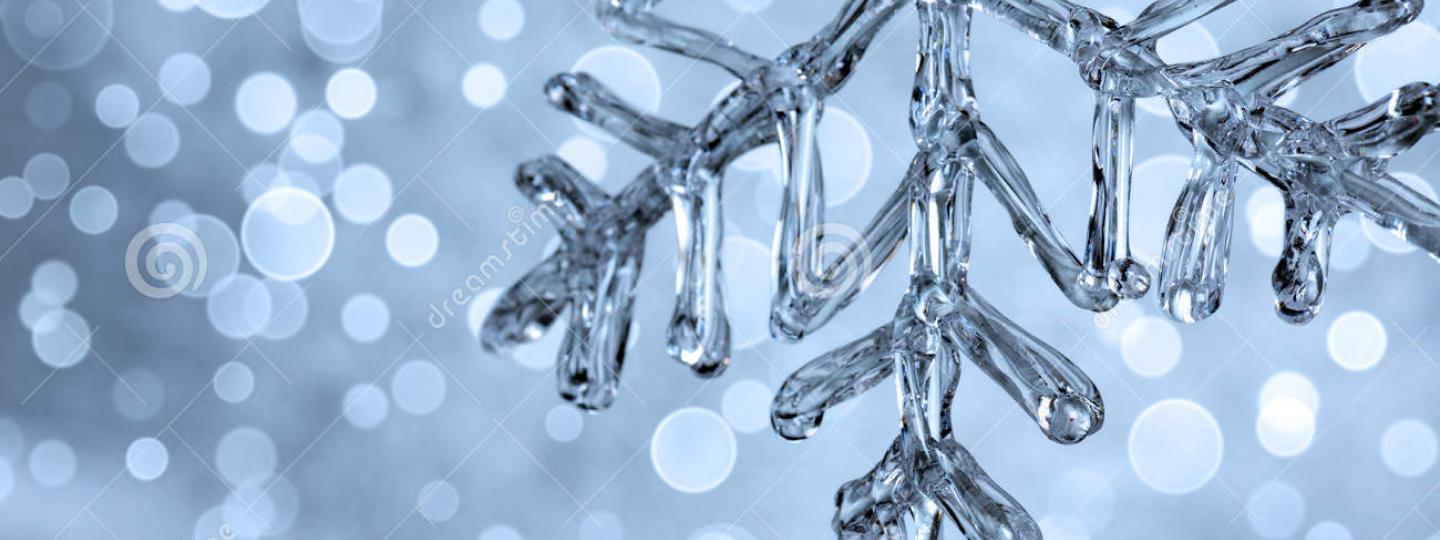 image of frozen snowflake