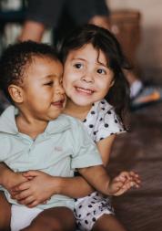 two children playing