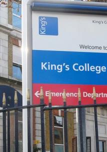 Kings college hospital sign